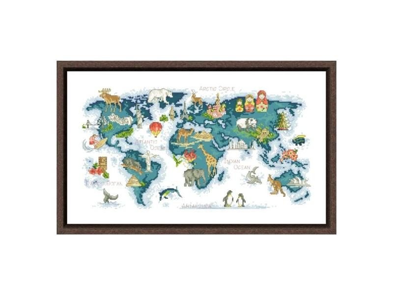 World Waiting Cross Stitch Kit With 18ct 14ct 11ct Unprint Canvas Cotton Thread Carousel 2