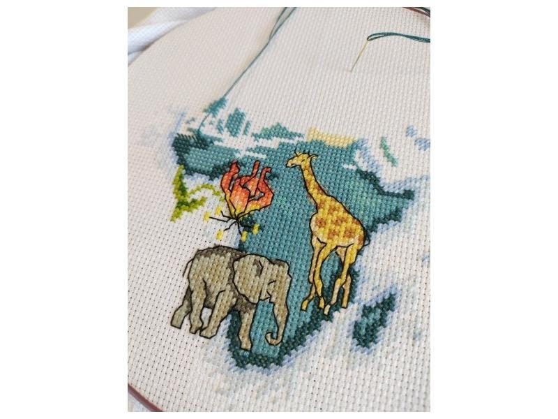 World Waiting Cross Stitch Kit With 18ct 14ct 11ct Unprint Canvas Cotton Thread Carousel 1