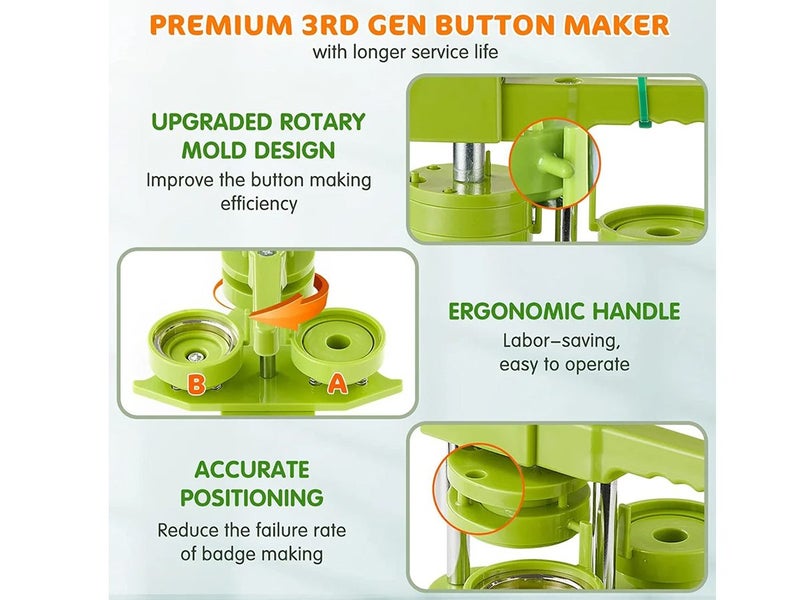 Pinback Badge Button Maker Machine NZ Local Buy Now64510753318914114