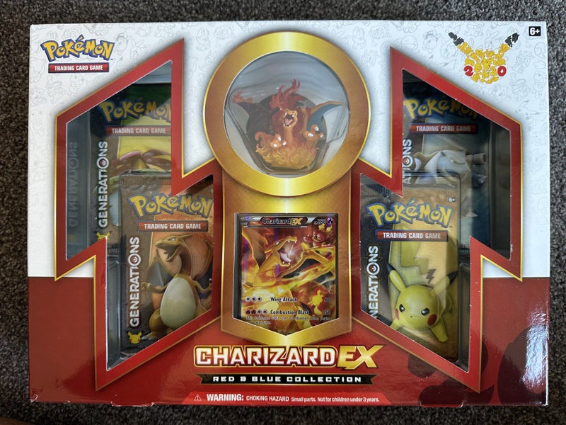 Sealed Generations Red & Blue Charizard Ex Pokemon Collection Promo Box Carousel 1