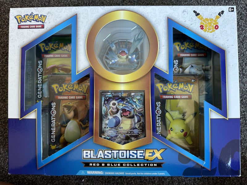 Sealed Generations Red & Blue Blastoise Ex Pokemon Collection Promo Box Carousel 1