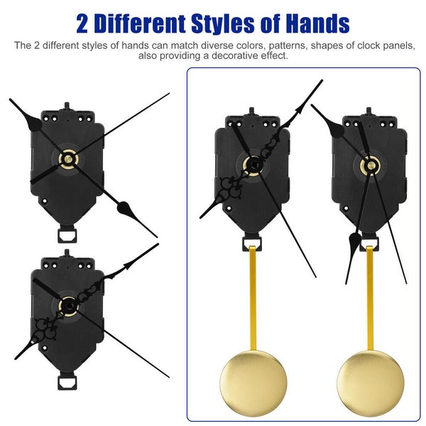 Quartz Clock Movement Mechanism Chime Music Box DIY Replacement Repair Parts Kit Carousel 2