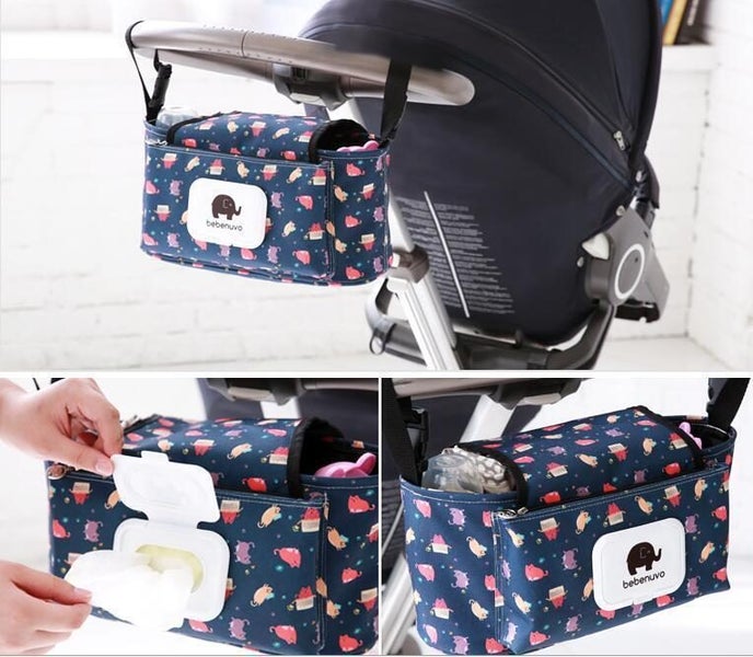 Pram Stroller Storage Buggy Cup Bottle Holder stroller Organiser Accessories Carousel 1