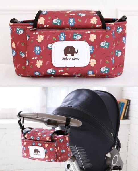 Pram Stroller Storage Buggy Cup Bottle Holder stroller Organiser Accessories Carousel 3
