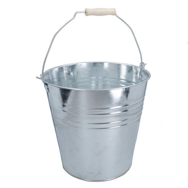 15L Galvanised Steel Metal Bucket Pail Water Coal Fire Greenhouse Garden Plants Carousel 2