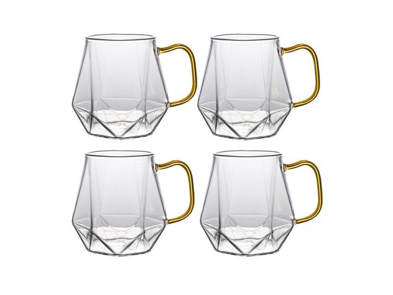 Diamond Pattern Glass Water Jug Transparent Home Carafe Hot Cold Water Pitcher Carousel 1