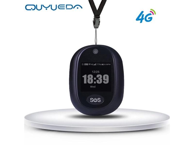 4G Smart GPS Tracking Pendant For Elderly Waterproof SOS Tracker Device Touch Carousel 2
