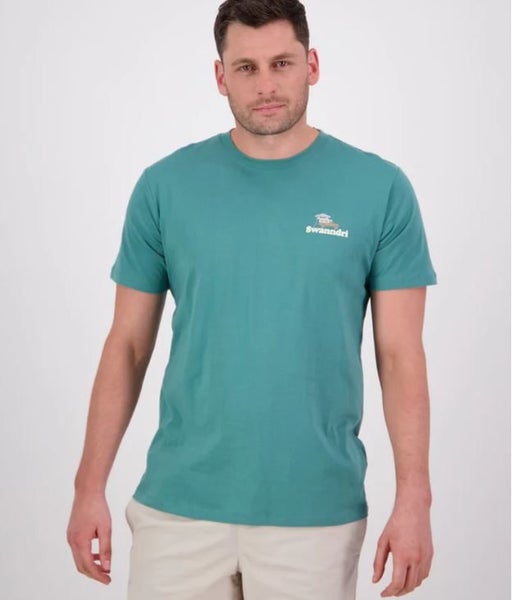 Swanndri Pop Top T-Shirt - Jade Green Carousel 1
