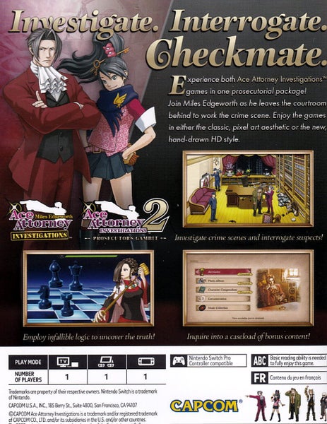 Ace Attorney Investigations Collection Switch Carousel 2