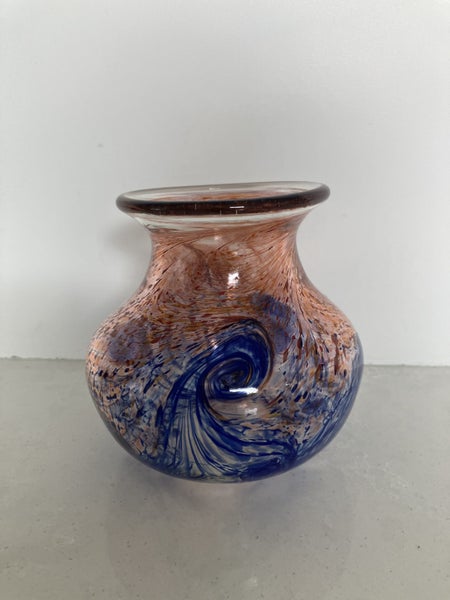 Stunning art glass vase - Kent Le Grand 1999 Carousel 1