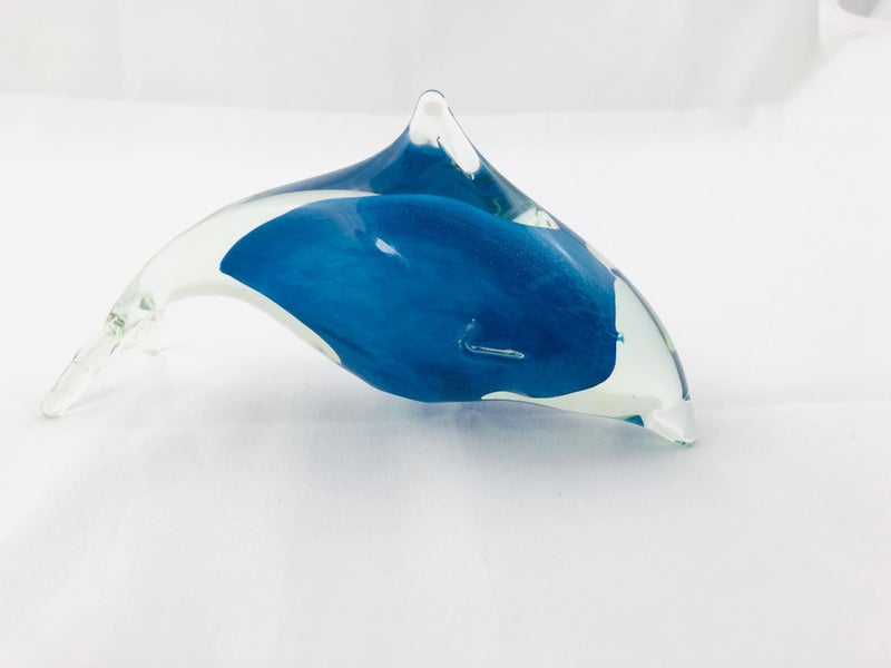 Nigel Schroders Hokitika Glass Handblown Dolphin (20607)629996403787531116
