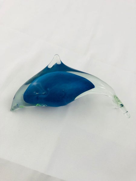 Nigel Schroders Hokitika Glass Handblown Dolphin (20607)62999640378753112