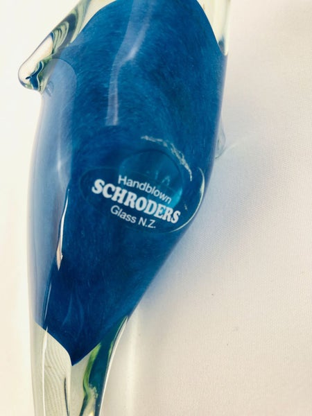 Nigel Schroders Hokitika Glass Handblown Dolphin (20607)62999640378753113