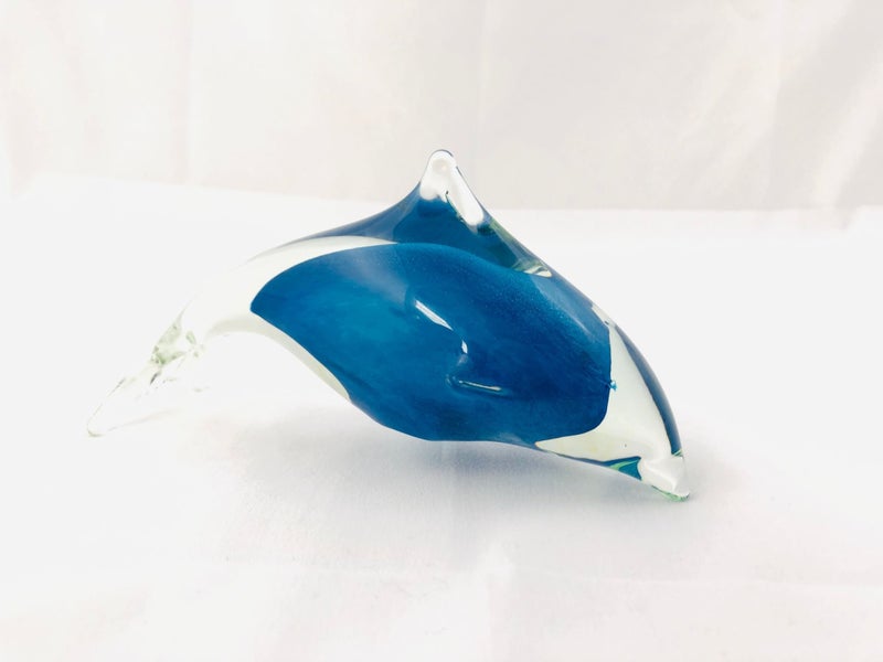 Nigel Schroders Hokitika Glass Handblown Dolphin (20607)62999640378753114