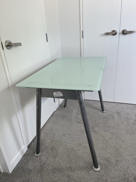 1$ RESERVE - Glass Study Table Desk Carousel 2