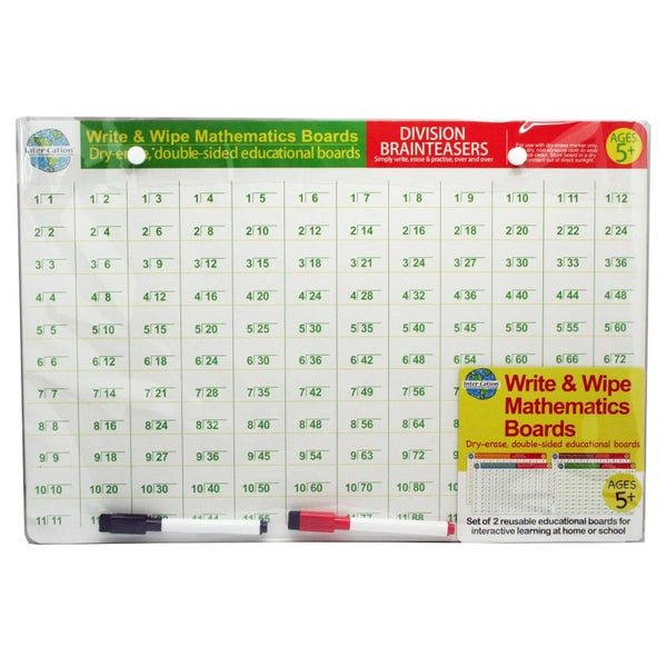 Inter-cation Write & Wipe Mathematics Boards Carousel 1
