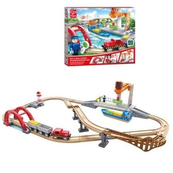 Sea & Rail Cargo Transportation Set - Hape Carousel 1