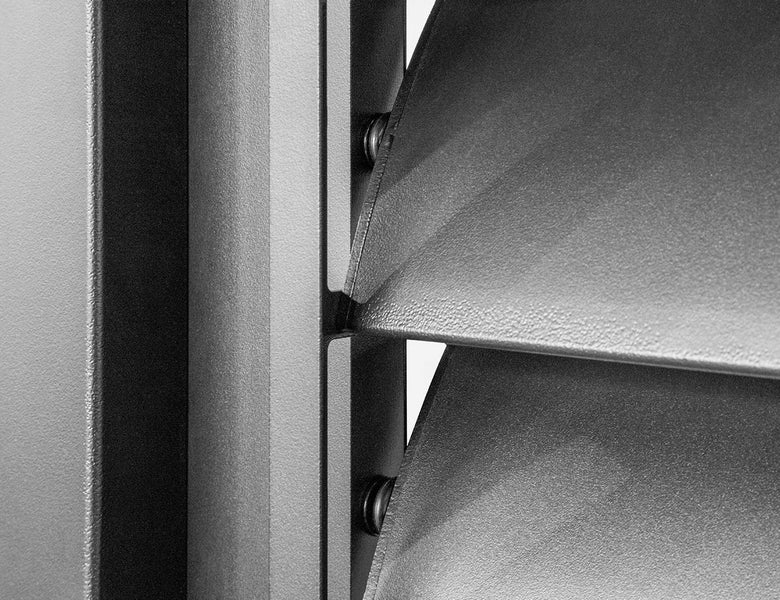 Caribbean Freestanding Pergola Shutter Wall Charcoal-0.73m(for 5-metre sides) Carousel 5