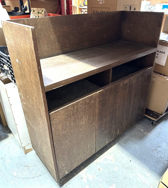 Wooden Office Cabinet On Wheels?? - $1 Reserve (Under Grey Rack 13) Carousel 1