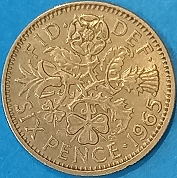 1965. GREAT BRITAIN. SIXPENCE. Carousel 2