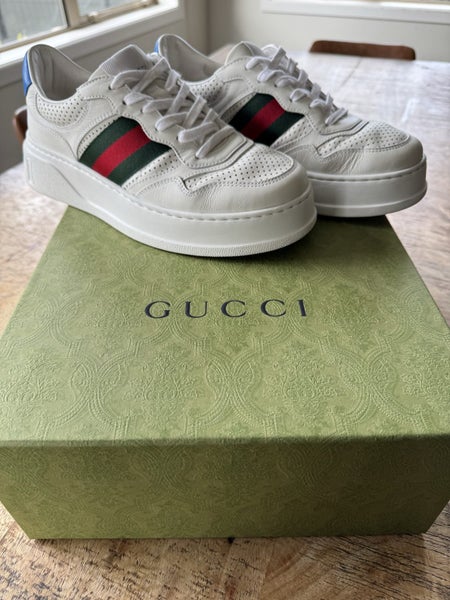 Gucci Chunky GG Web Sneaker – ‘White Blue’ Carousel 1