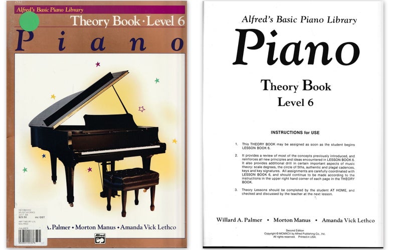 Alfred's Basic Piano Library - Piano Theory Book Level 6 Carousel 1