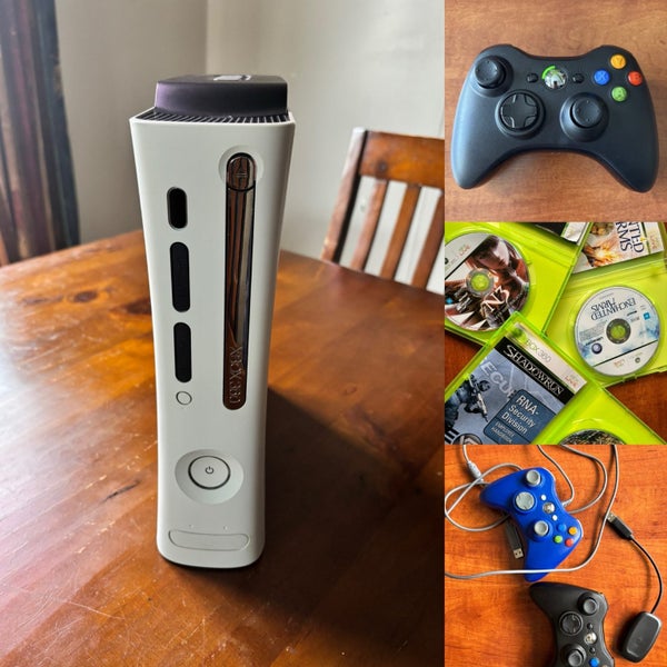 Xbox 360 console 120gb hdd (4 games & 3 controllers) Carousel 1