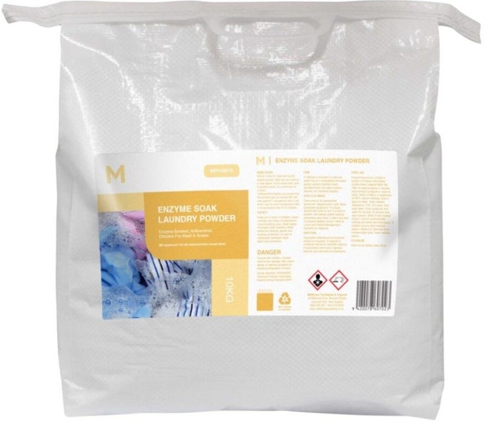 Enzyme Soak Laundry Powder - White, 10.0kg Refill Pack *MPI Approved C33 Carousel 1