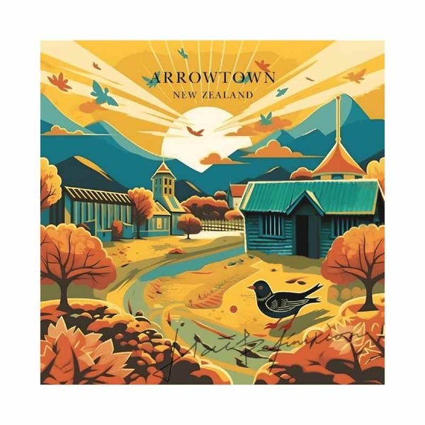 Eurus Double Sided Print Arrowtown Autumn Carousel 2