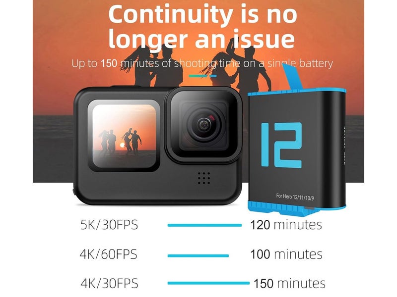 PTN New Gopro Accessories Hero 12 11 10 9 Battery Pack Sale Sale Carousel 2