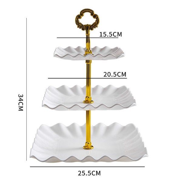 Dessert Cupcake Stand 3 Tier Cup Cake Holder Tower Tea Party Birthday Weeding Carousel 1