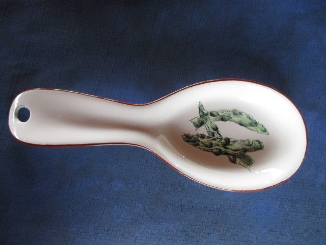 ANTIQUE ASPARAGUS DISHING-UP SPOON! Carousel 1