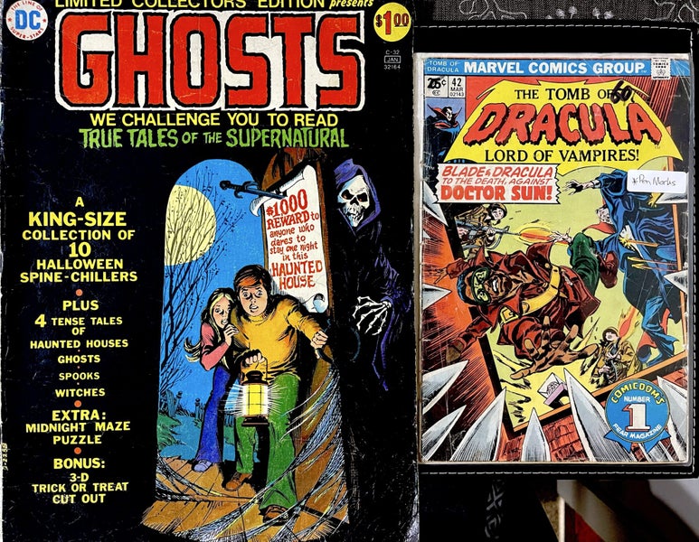 DC Ghosts Collectors Edition 1974 (C-32 Oversize) + FREE Marvel Tomb Of Dracula! Carousel 1