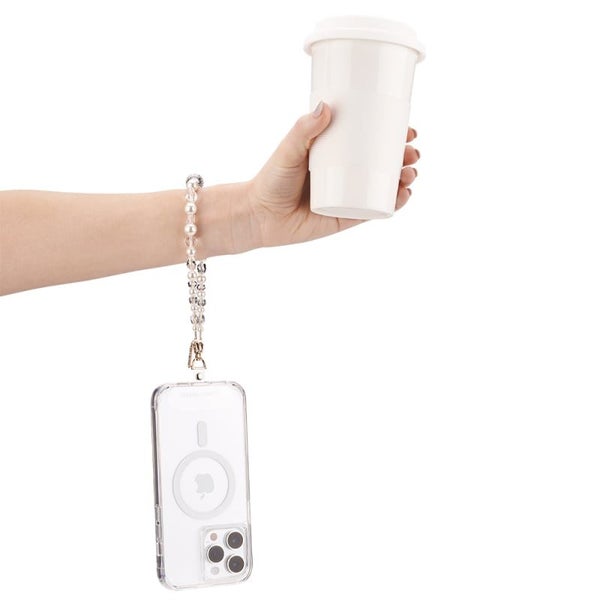 Case-Mate Beaded Phone Wristlet Universal - Crystal Pearl Carousel 8