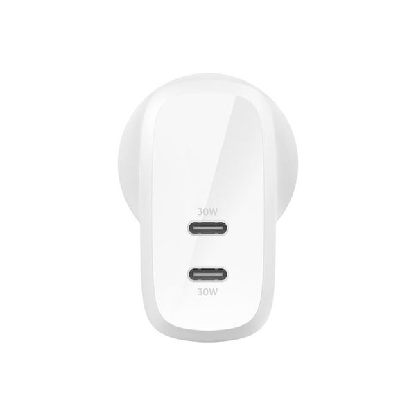 Belkin BoostCharge PRO Dual USB-C Wall Charger with PPS 60W - White Carousel 5