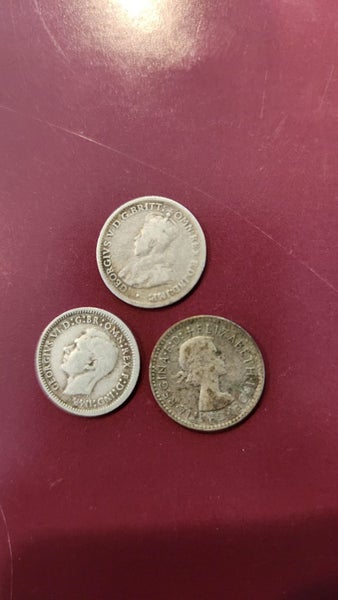 AUSTRALIA Silver 3 pence X 3 Carousel 2
