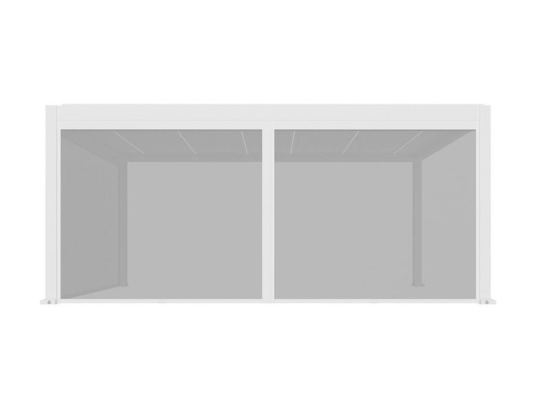 Final stock clearance - Blind For Wall Mounted Pergola White 6m Carousel 1