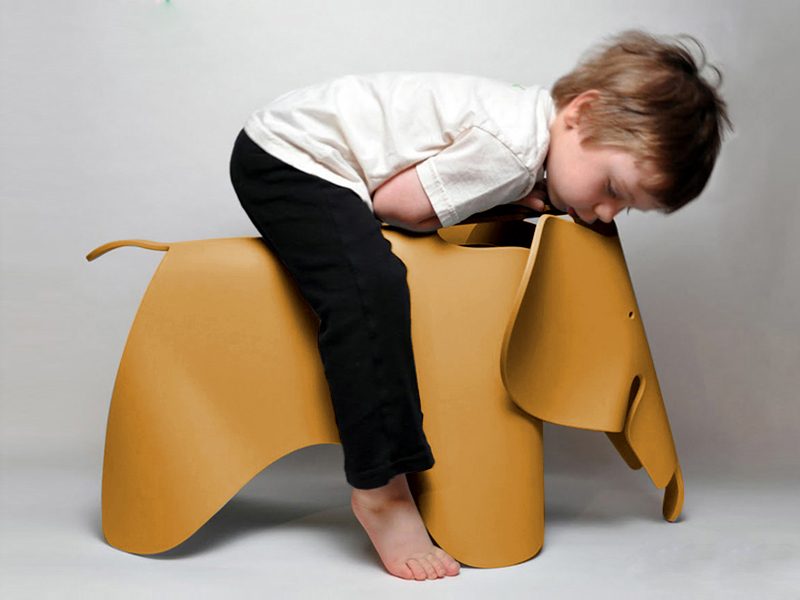 Kids Animal Stool , Elephant Shape Chair - Yellow62864737544449112