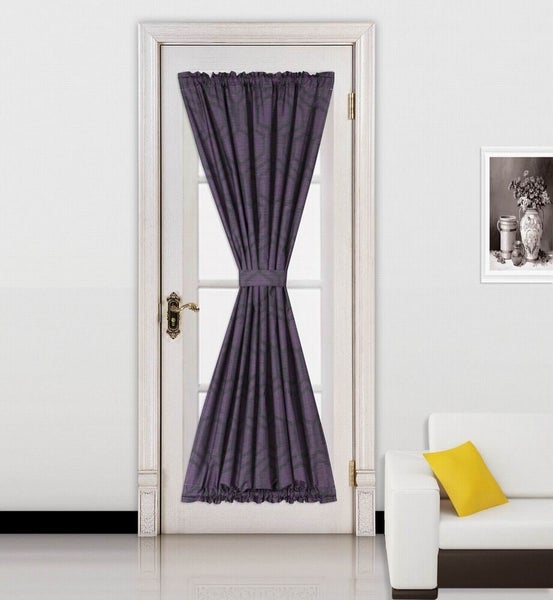 1PC SHADE COLOR LINED BLACKOUT FRENCH DOOR WINDOW PANEL 55"x72" ELLA FS Carousel 19