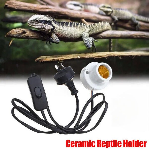 E27 300W Ceramic Heat UV UVB Lamp Light Holder Socket Brooder Reptile Basking Carousel 1