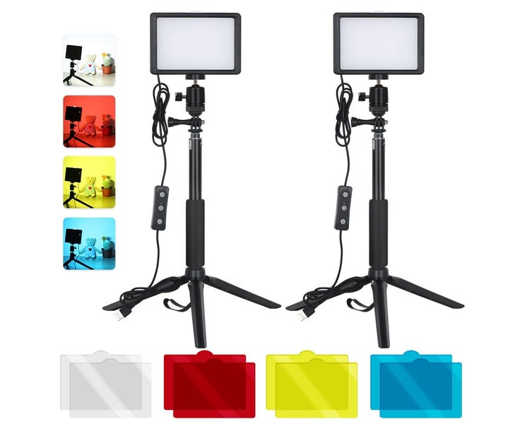 2pcs USB LED Video Lights Kit Fill Light Carousel 1