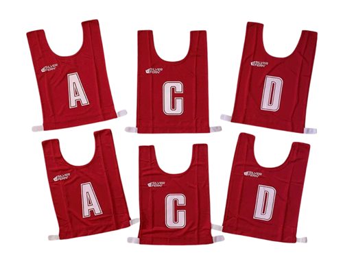 SILVER FERN 6 A-SIDE JUNIOR NETBALL BIB SET YELLOW Carousel 5
