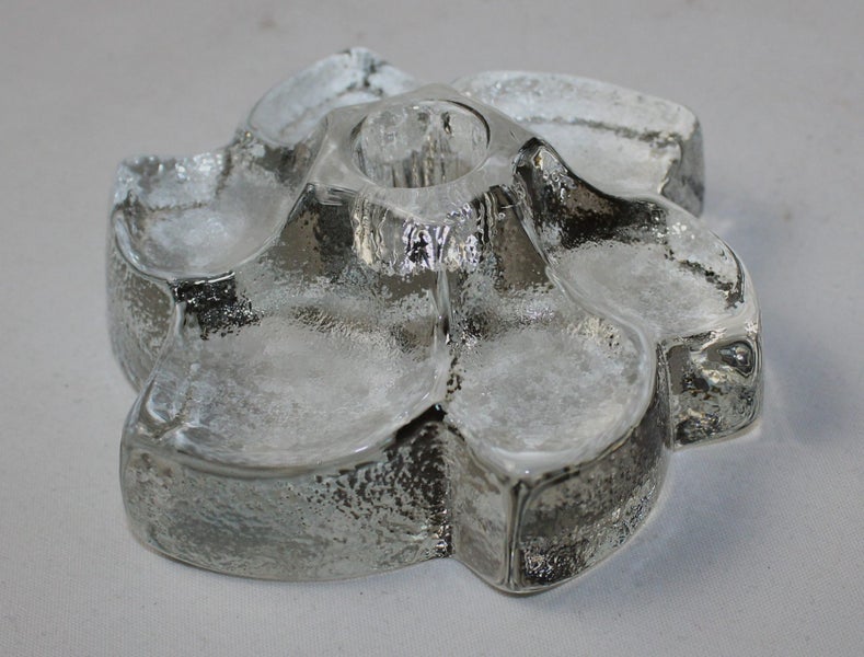 +++ VINTAGE GLASS CANDLEHODER / PAPERWEIGHT +++ Carousel 1