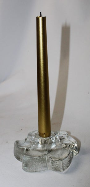 +++ VINTAGE GLASS CANDLEHODER / PAPERWEIGHT +++ Carousel 2