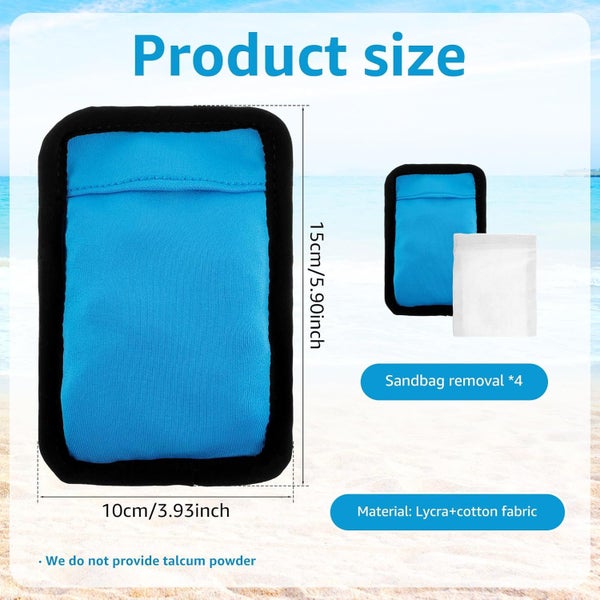 4 Pcs Reusable Pouch Sand Remover Portable Powder Bag Sand Remover Easy to Use Carousel 7