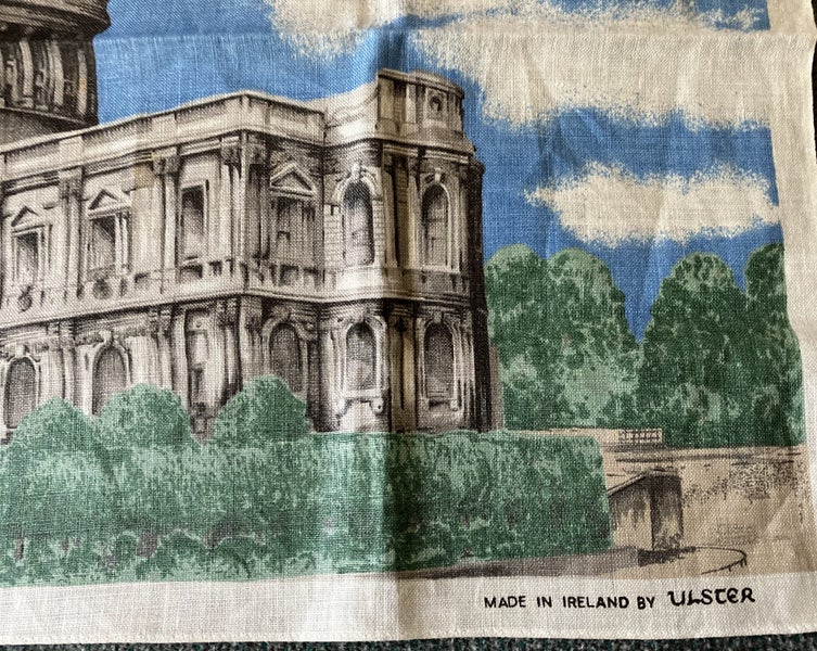 VINTAGE ST PAULS CATHEDRAL LINEN (ULSTER) TEA TOWEL c. 1960's Carousel 5