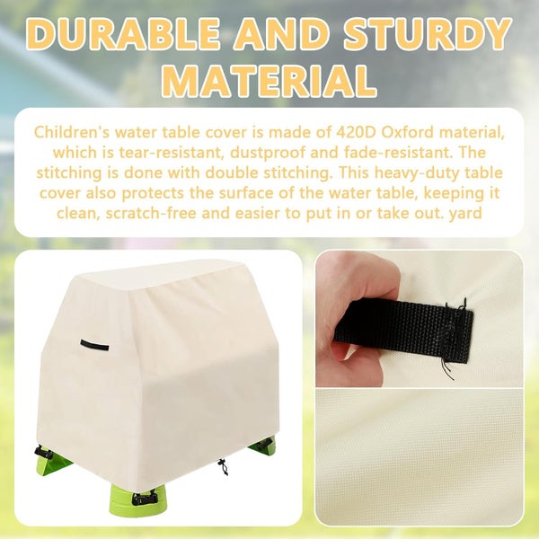 Kids Water Play Table Cover Water Outdoor Waterproof Dustproof Windproof Water Carousel 2