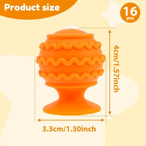 Sensory Toys, Portable Kids Sensory Toys, Silicone Calm Down Toys, Soft Sensor Carousel 7
