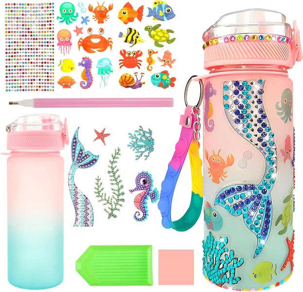 Water Bottle Kits Craft Kits for Kids Children Diamond Art Stickers Decorate Y Carousel 1