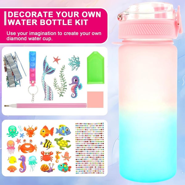 Water Bottle Kits Craft Kits for Kids Children Diamond Art Stickers Decorate Y Carousel 2